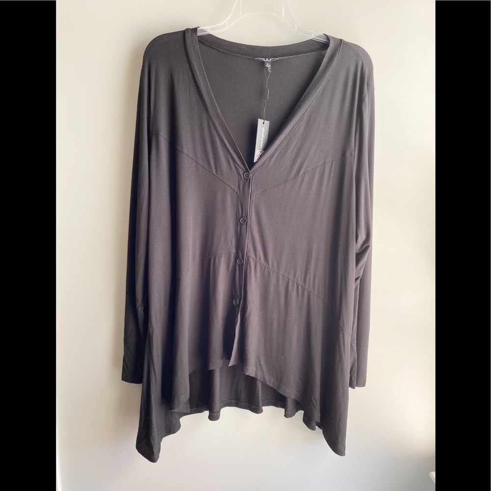 Cable & Gauge/Black Shark Bite Cardigan - 3X (NWT)